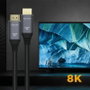 Aisens Cable HDMI V2.1 Ultra Alta Velocidad 8K@60Hz 48Gbps 0.5m Gris/Negro